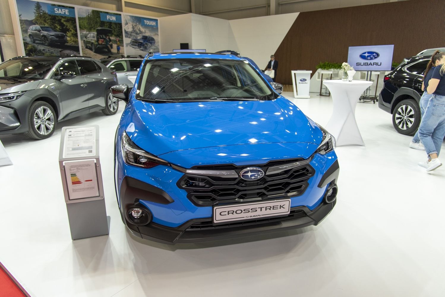 Front view with bold grille and sharp LED headlights