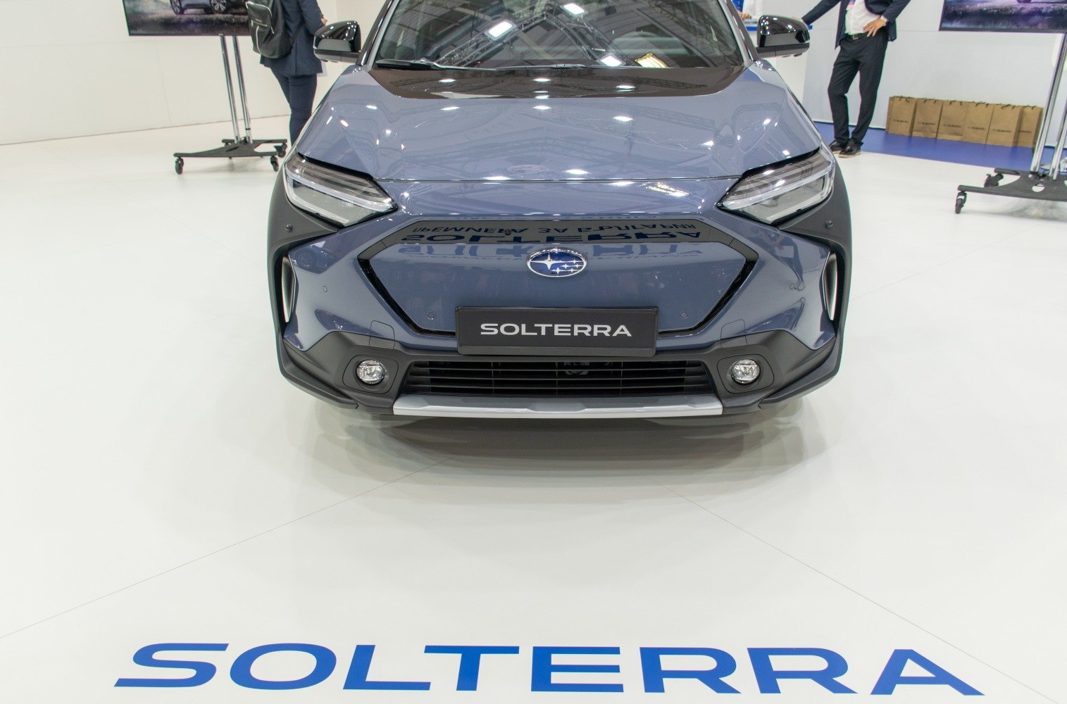 Front view with LED headlights and aerodynamic grille design