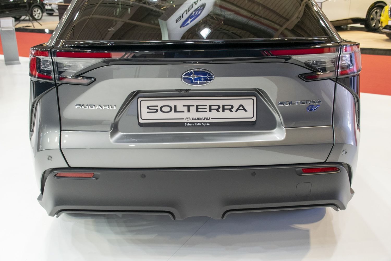 Rear view featuring LED tail lights and rear bumper design