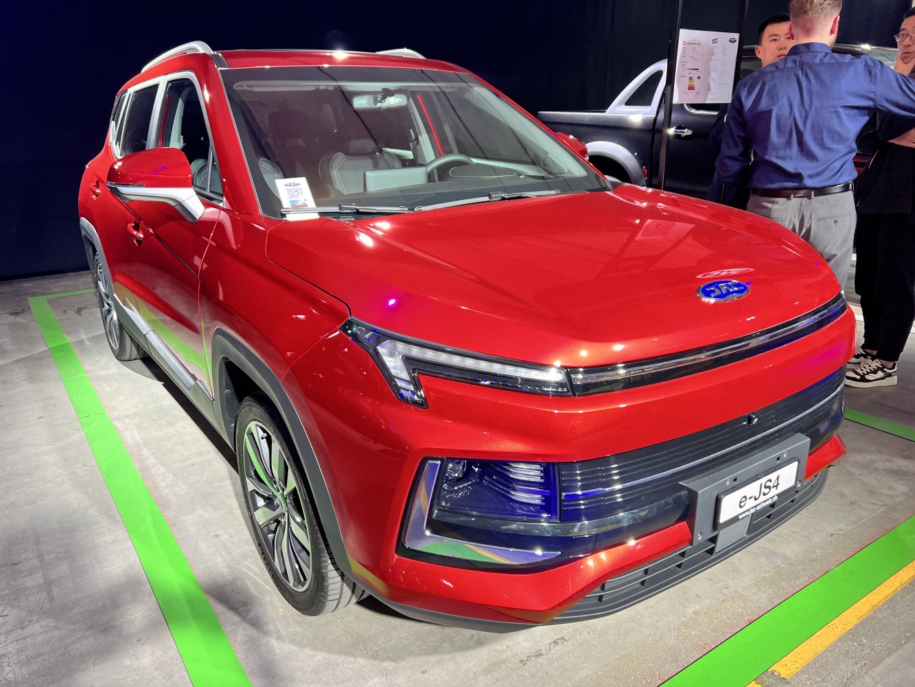Compact SUV with modern sleek LED headlights and stylish front fascia