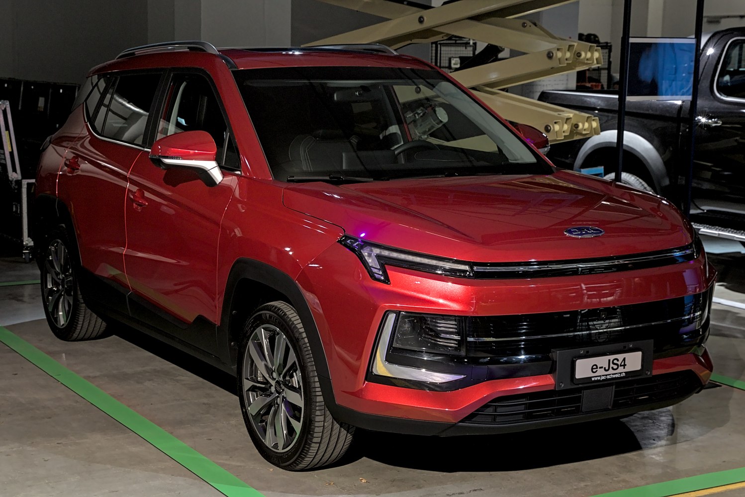 Modern SUV front with LED headlights and alloy wheels