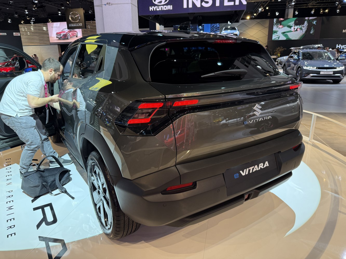 Rear view with sleek modern tail lights and facelifted rear design