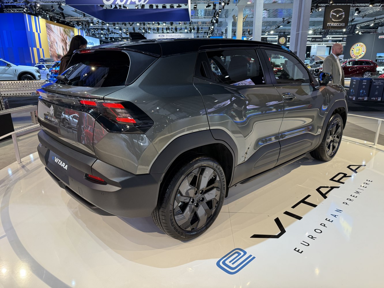 Compact SUV rear and side view with modern taillights and alloy wheels