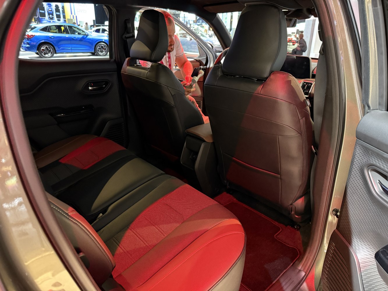 Leather rear seats with spacious legroom and modern interior design