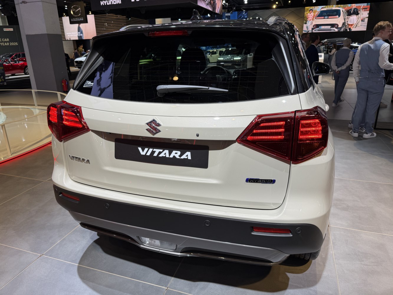 Rear view with LED taillights and hybrid badge