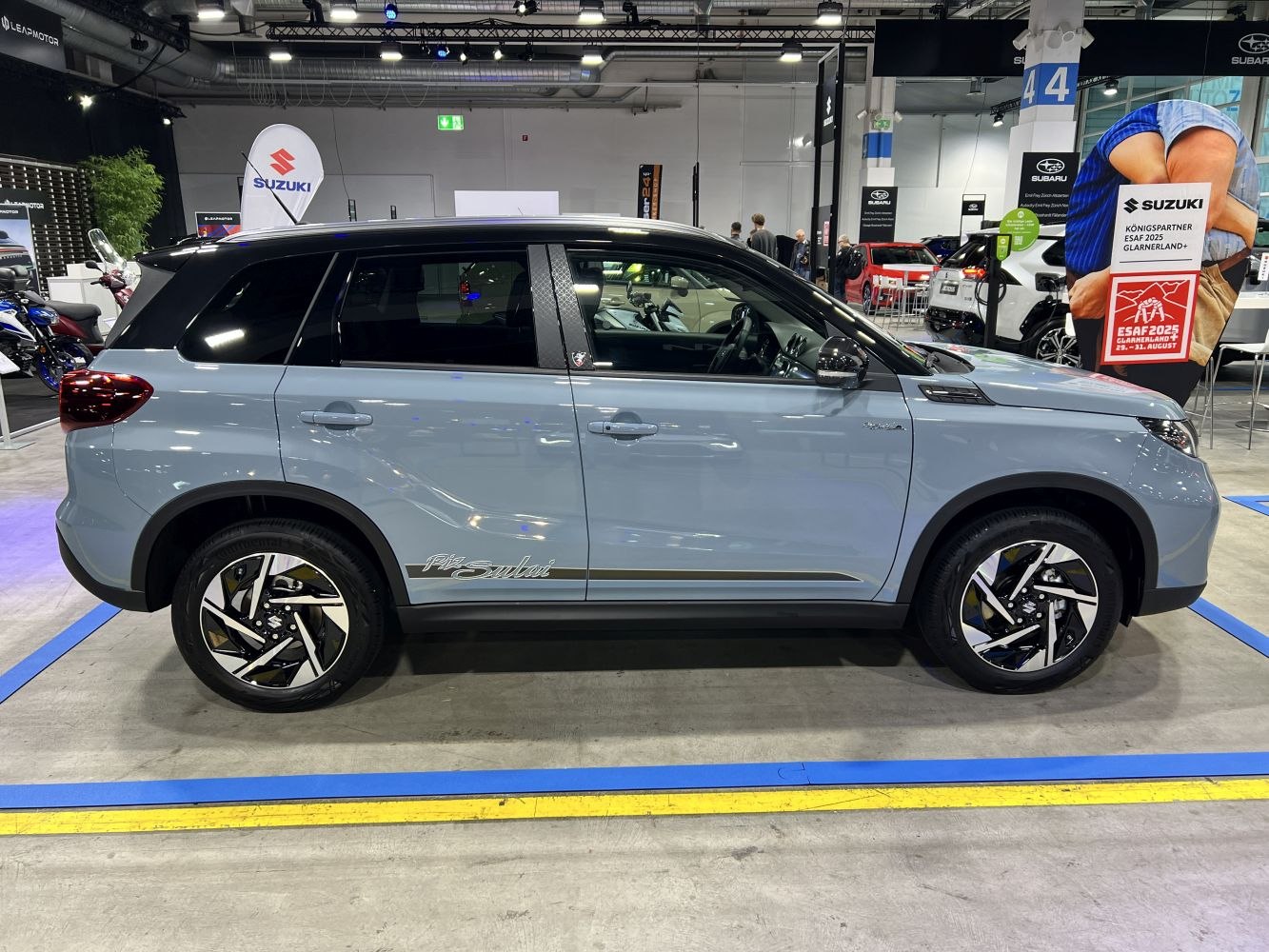 Sleek SUV side profile with modern alloy wheels