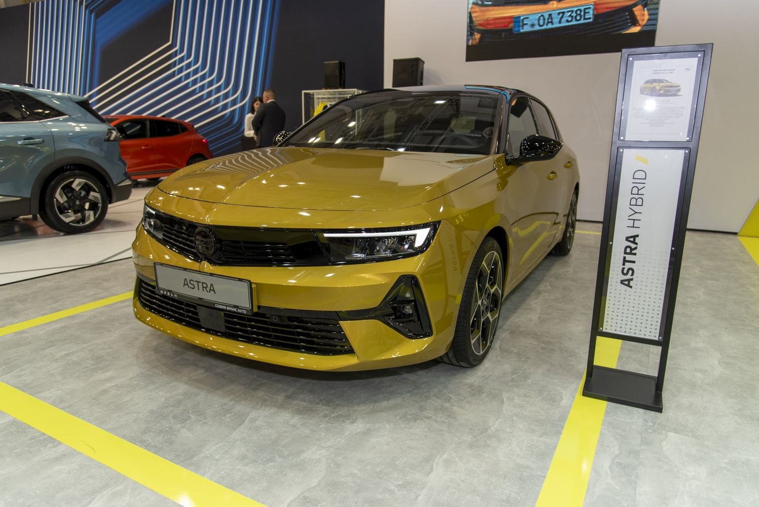 Modern front view with LED headlights and sporty grille