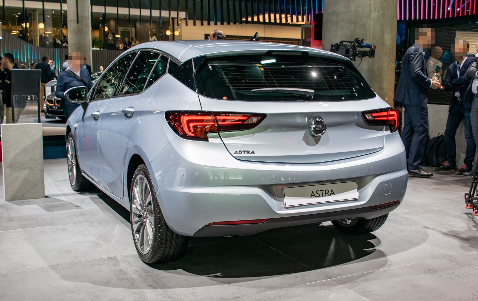 Rear hatch and LED taillights of modern hatchback