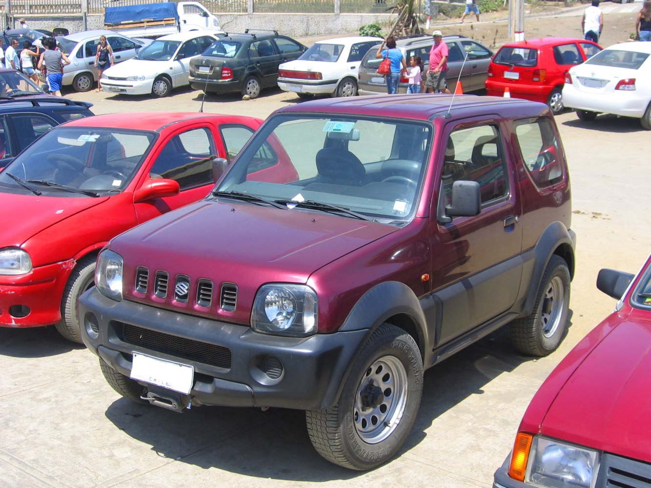 Compact 4WD SUV front view with black bumpers and rugged design