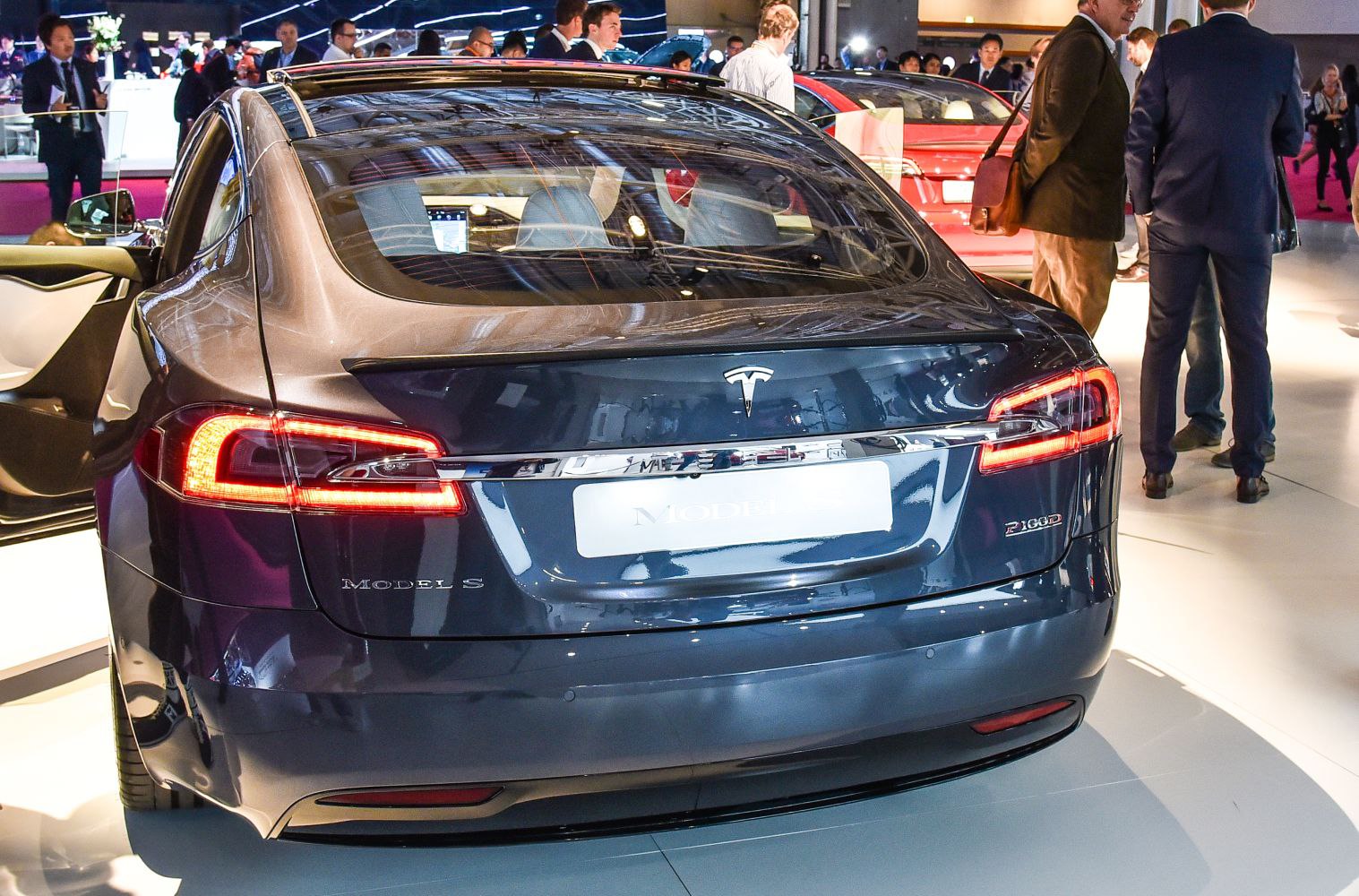 Rear view with LED tail lights and sleek rear design