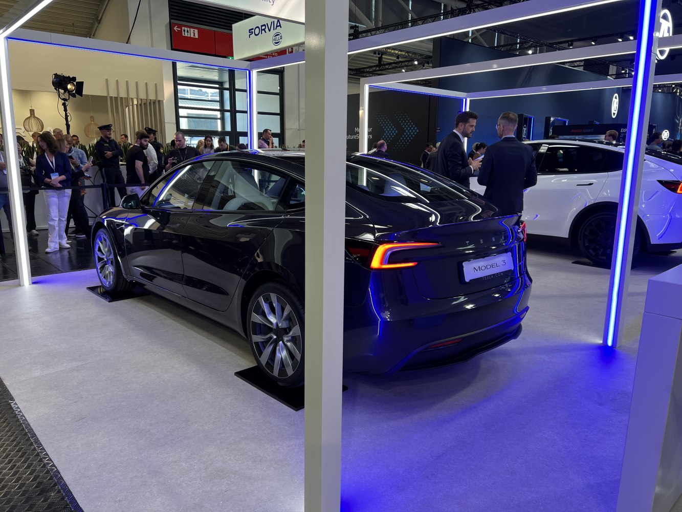 Rear view with LED tail lights and alloy wheels
