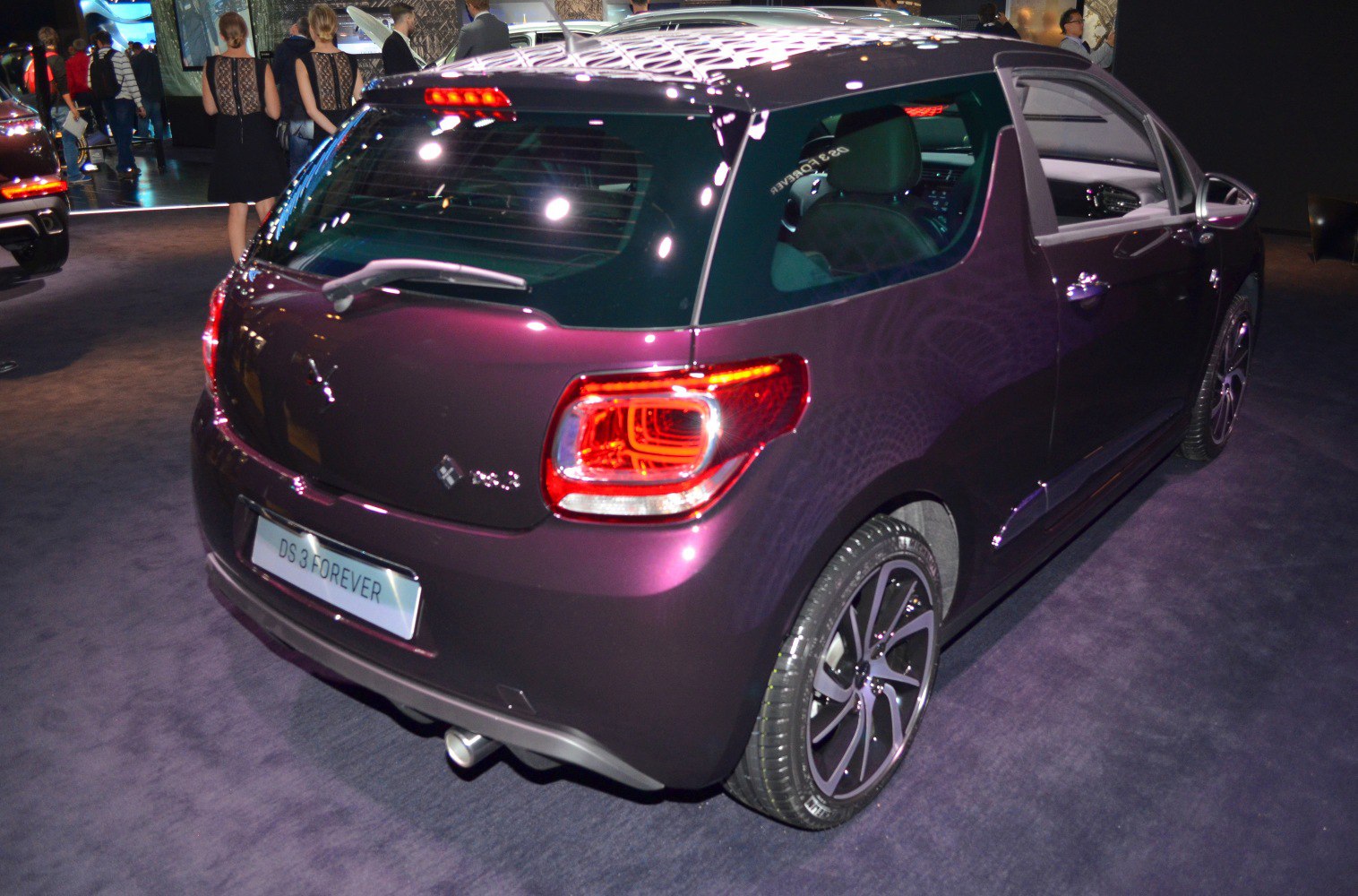 Rear hatchback with LED tail lights and alloy wheels