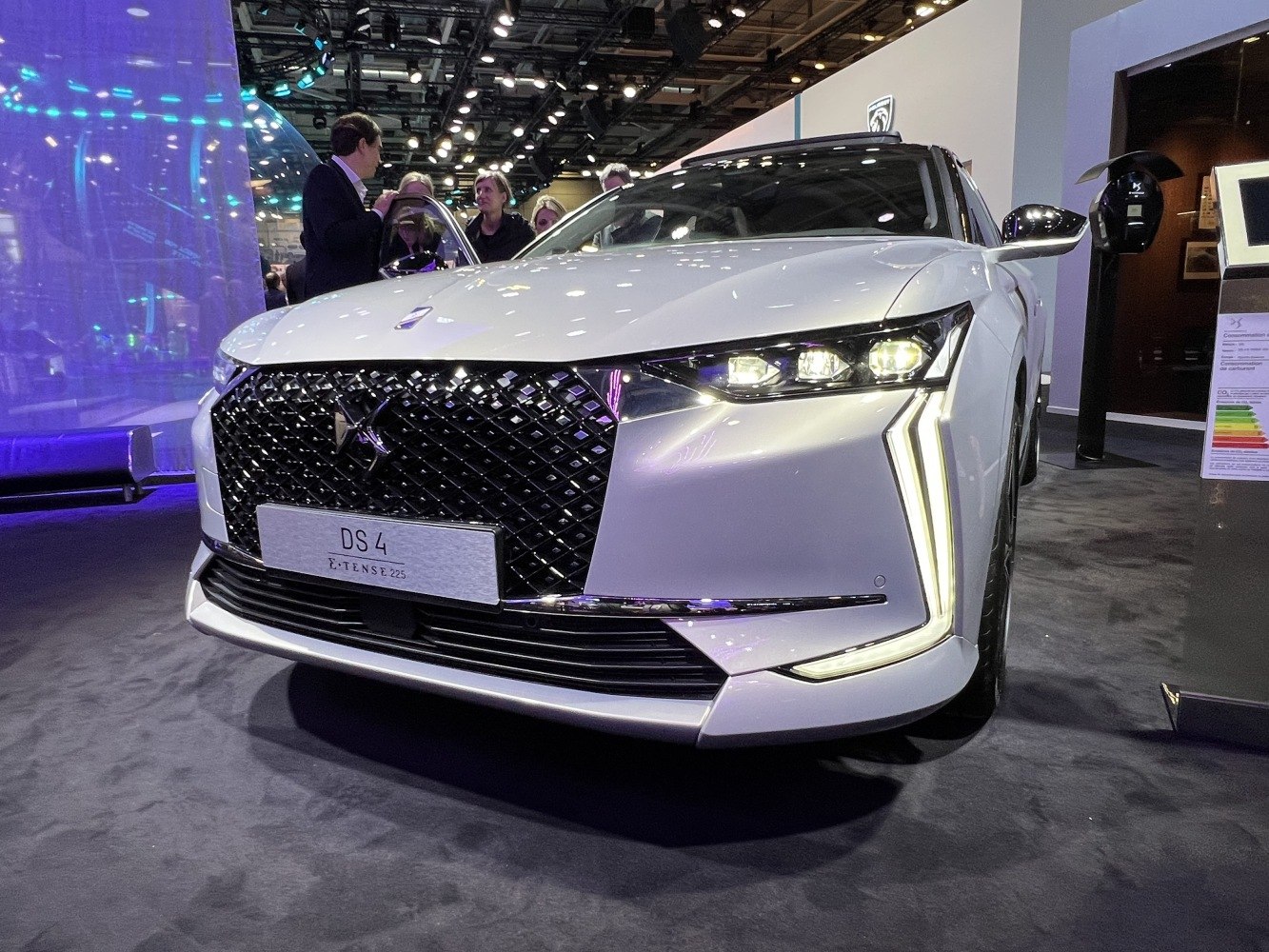 Distinctive grille with modern LED headlights front view