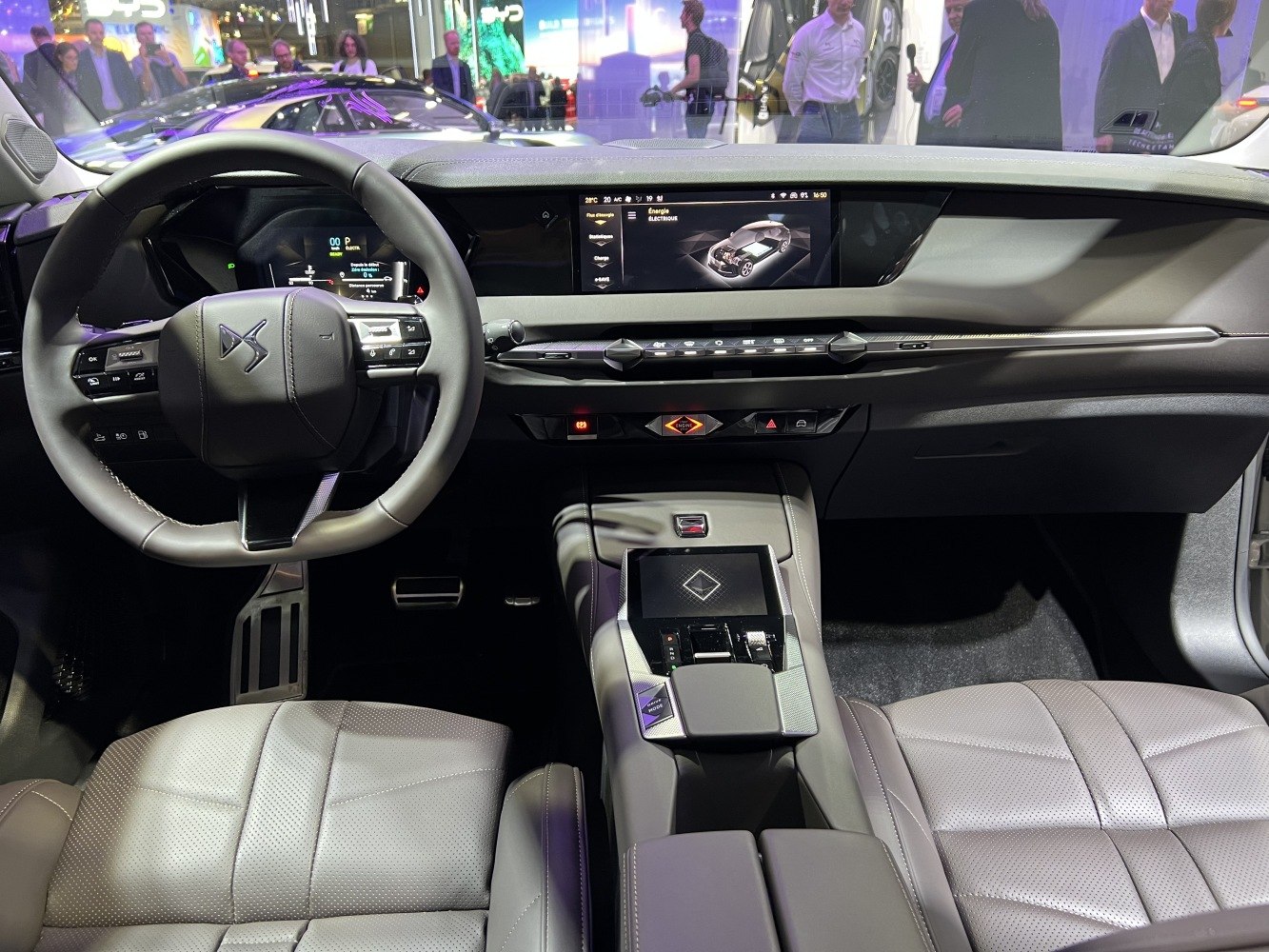 Digital dashboard, touchscreen center console, premium leather seats.