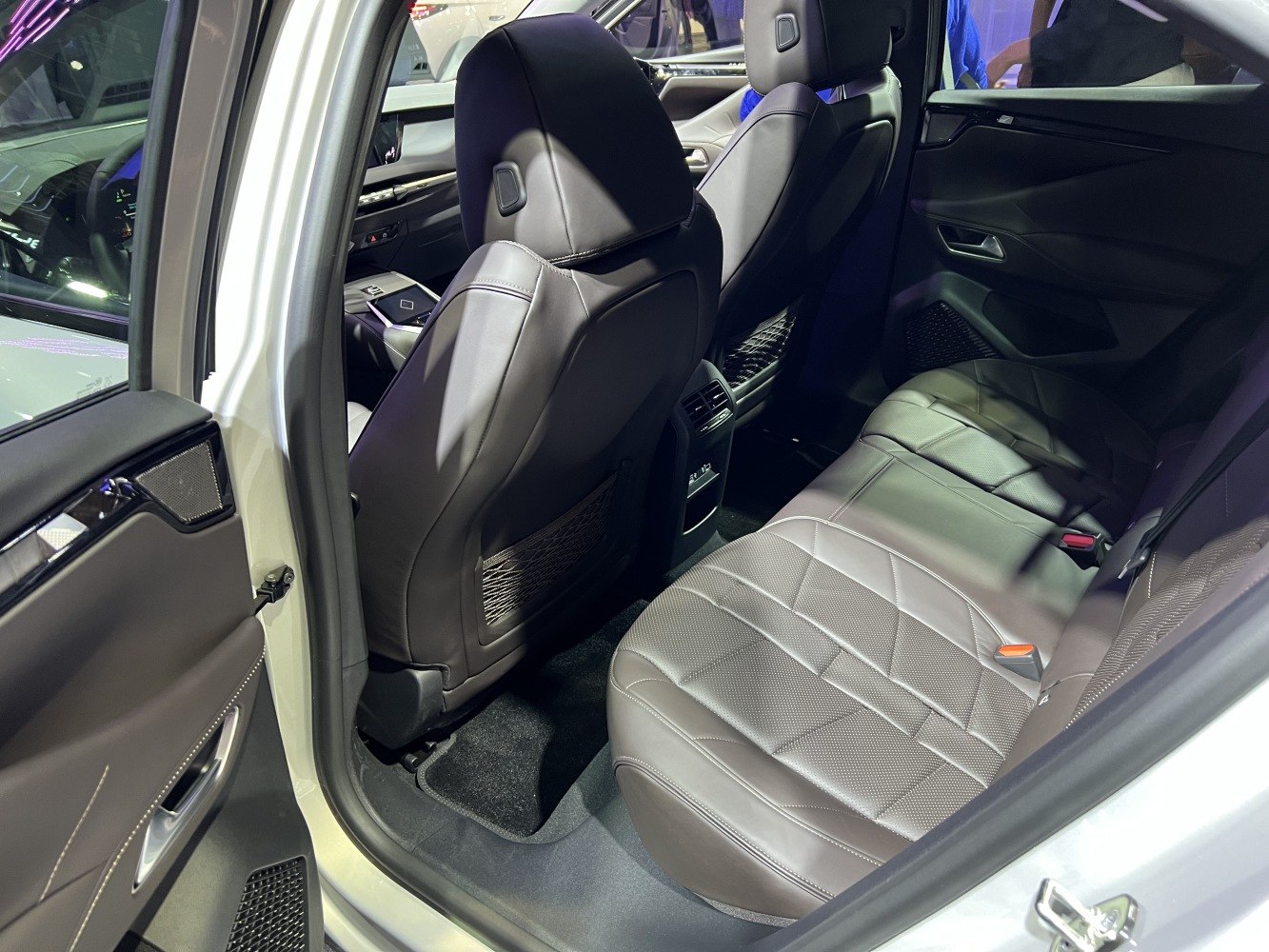 Leather rear seats with spacious legroom and rear air vents