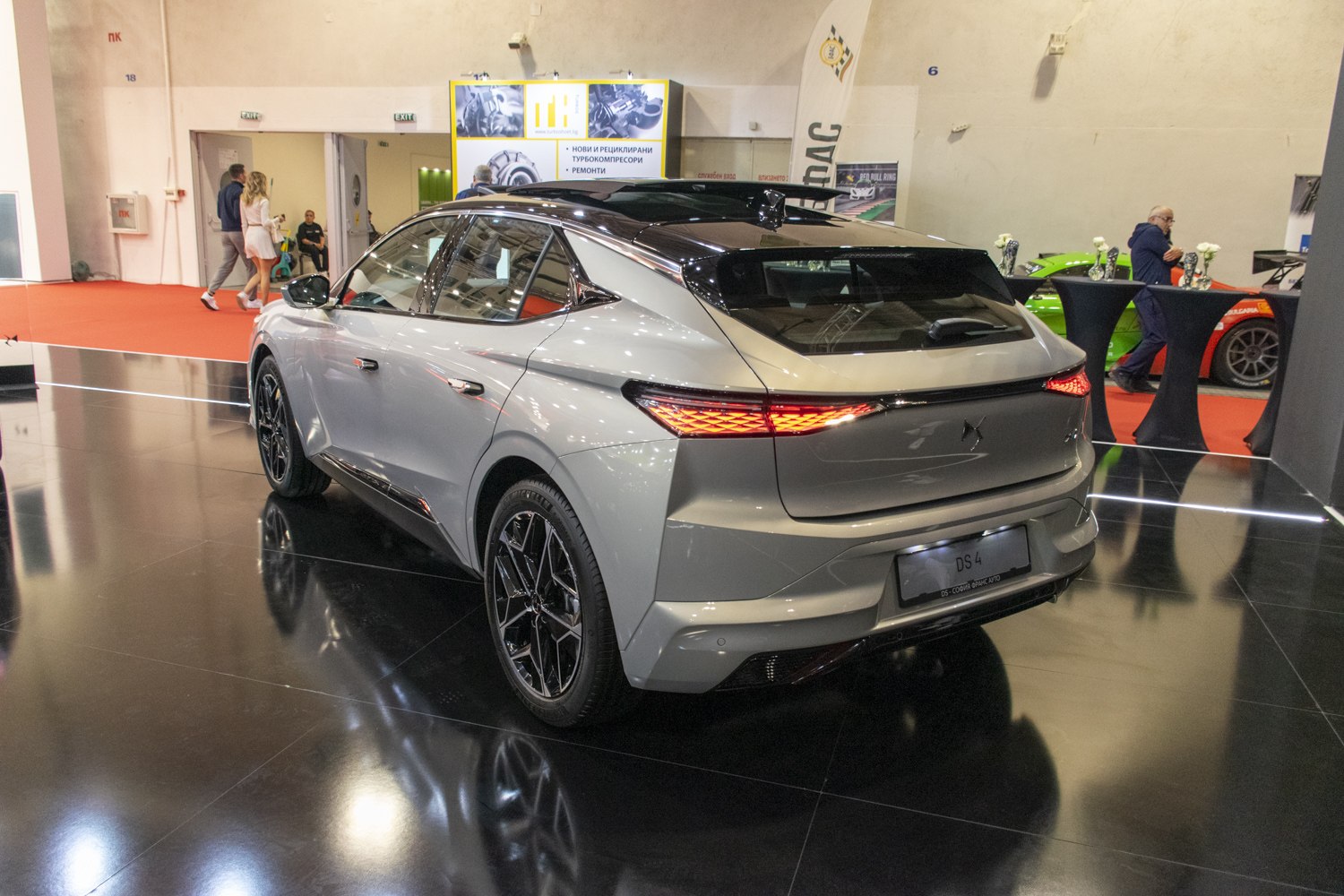 Rear exterior and LED taillights of a modern hatchback