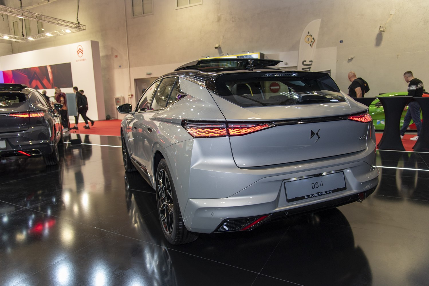 Sleek rear with sharp LED taillights and sporty hatchback design