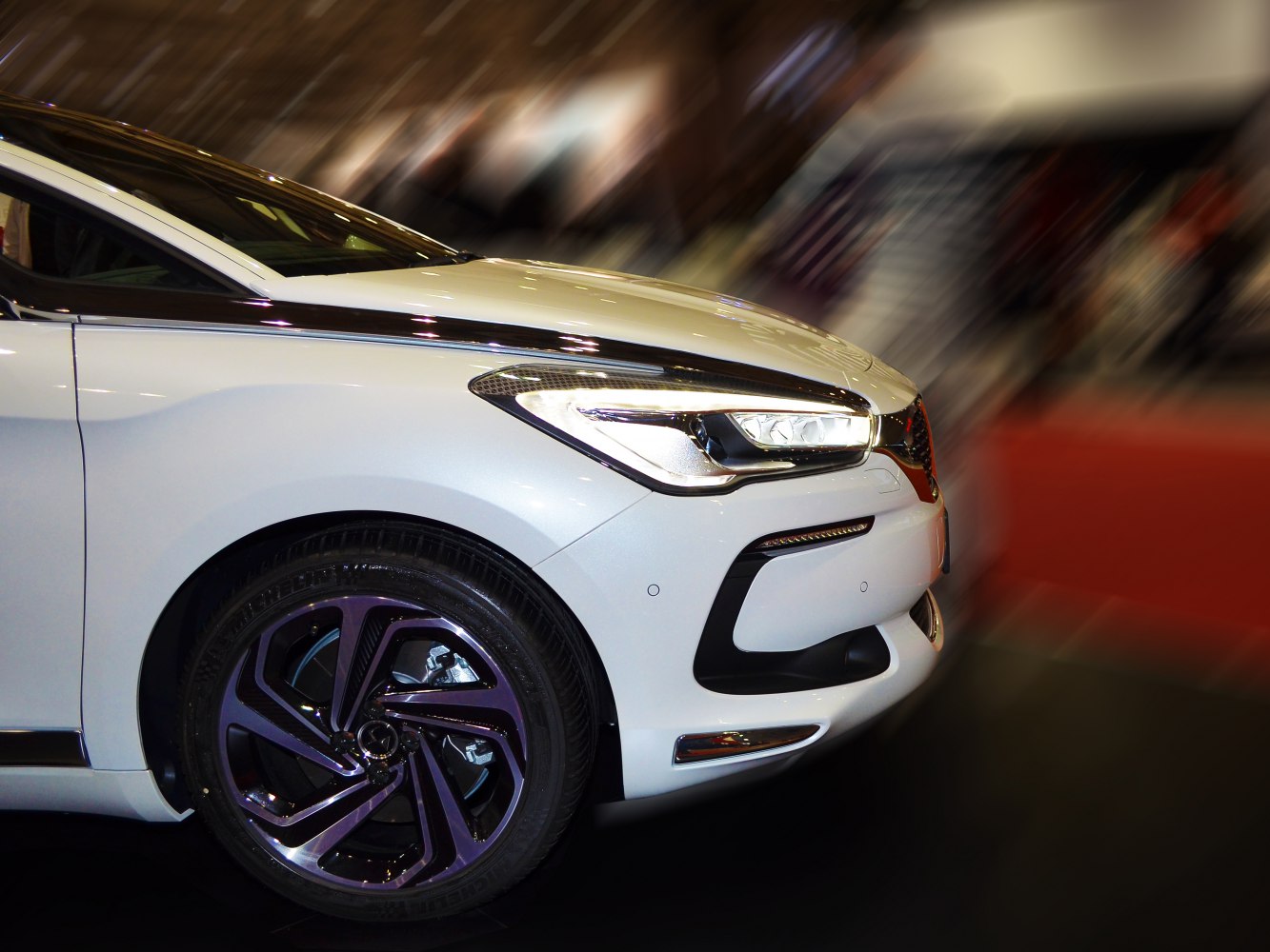 LED headlights and uniquely styled alloy wheel front section