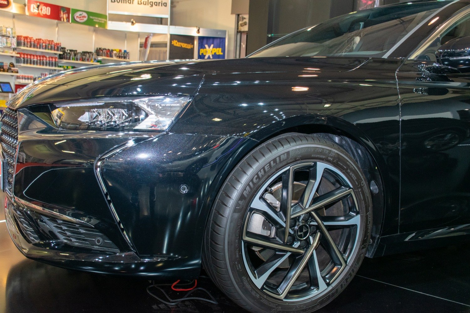 LED headlight and modern alloy wheel with Michelin tire