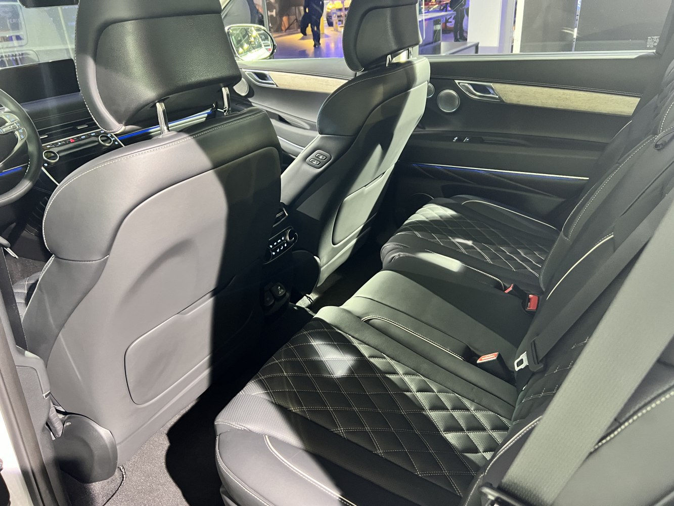 Quilted leather rear seats and spacious luxury interior