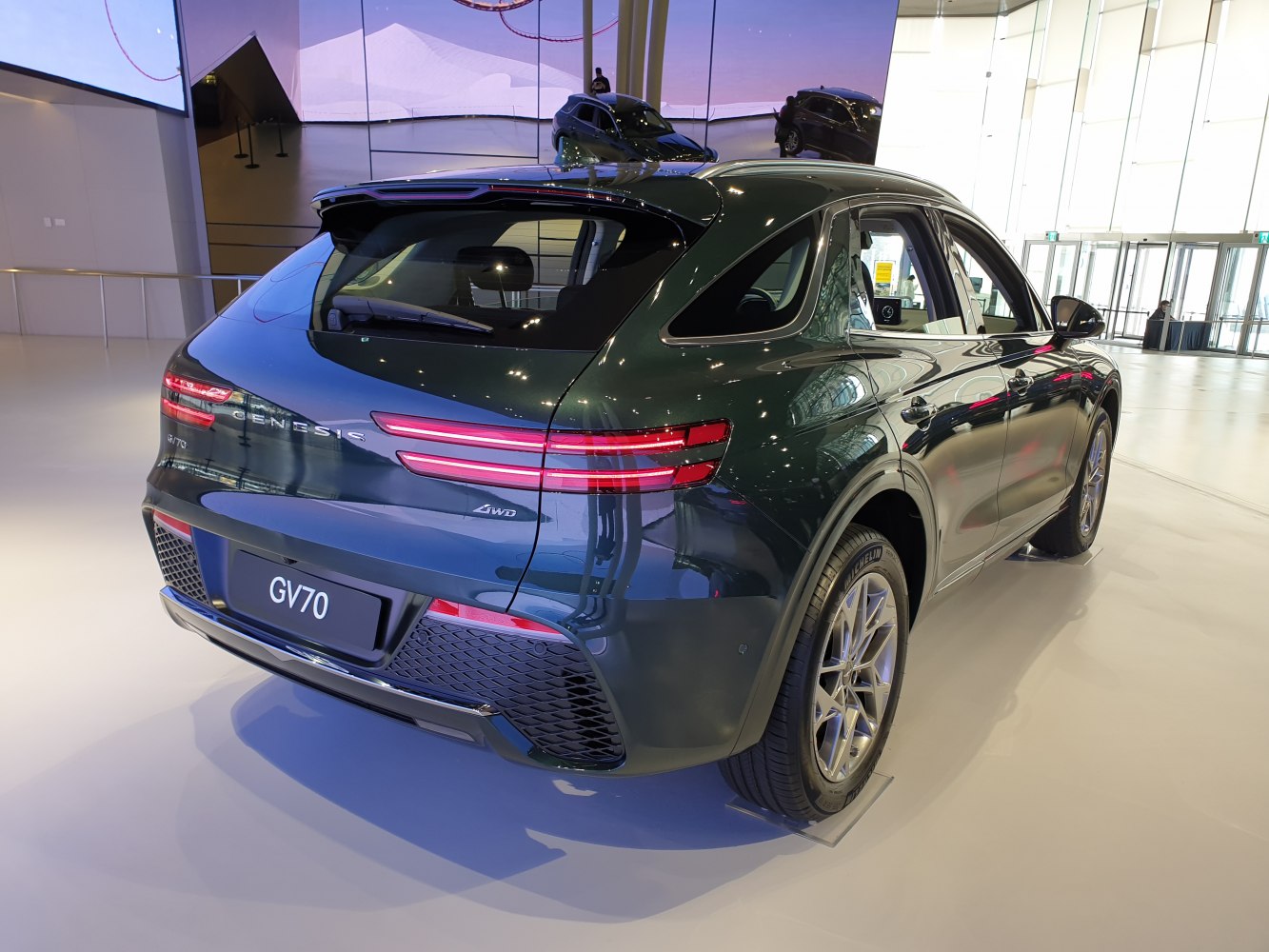 Rear view of an SUV with LED taillights and 4WD badge