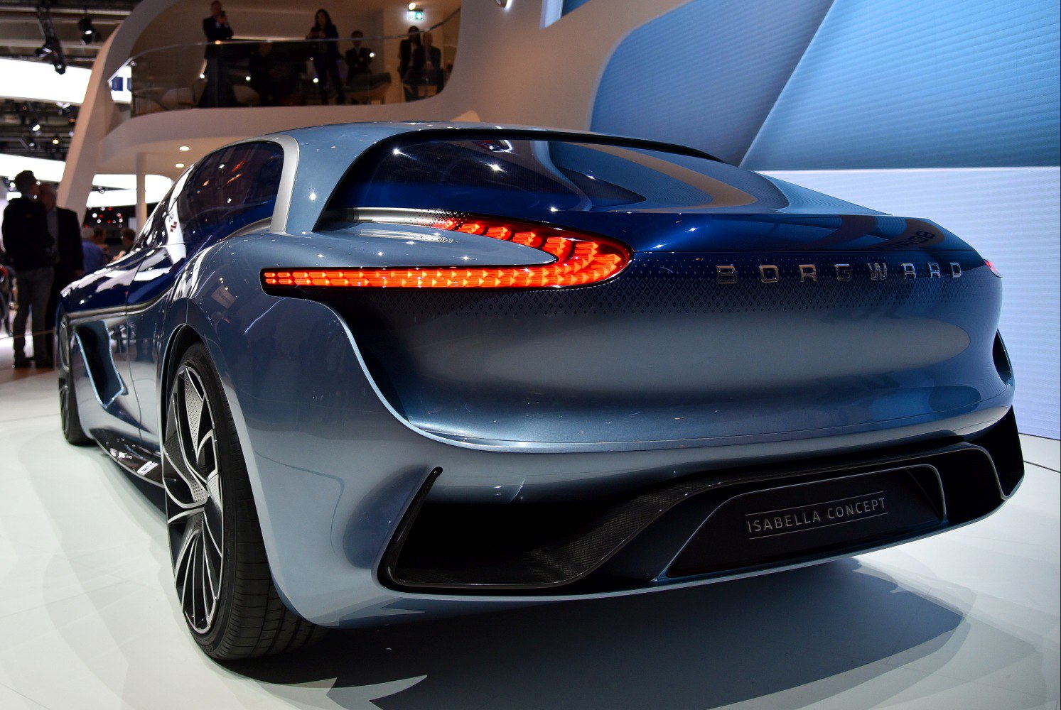 Sleek rear view with modern LED taillights and aerodynamic diffuser