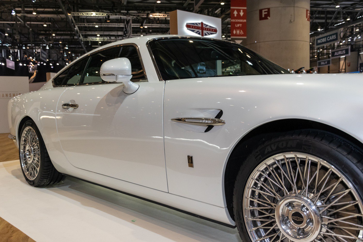 Side profile with chrome accents and wire spoke wheel