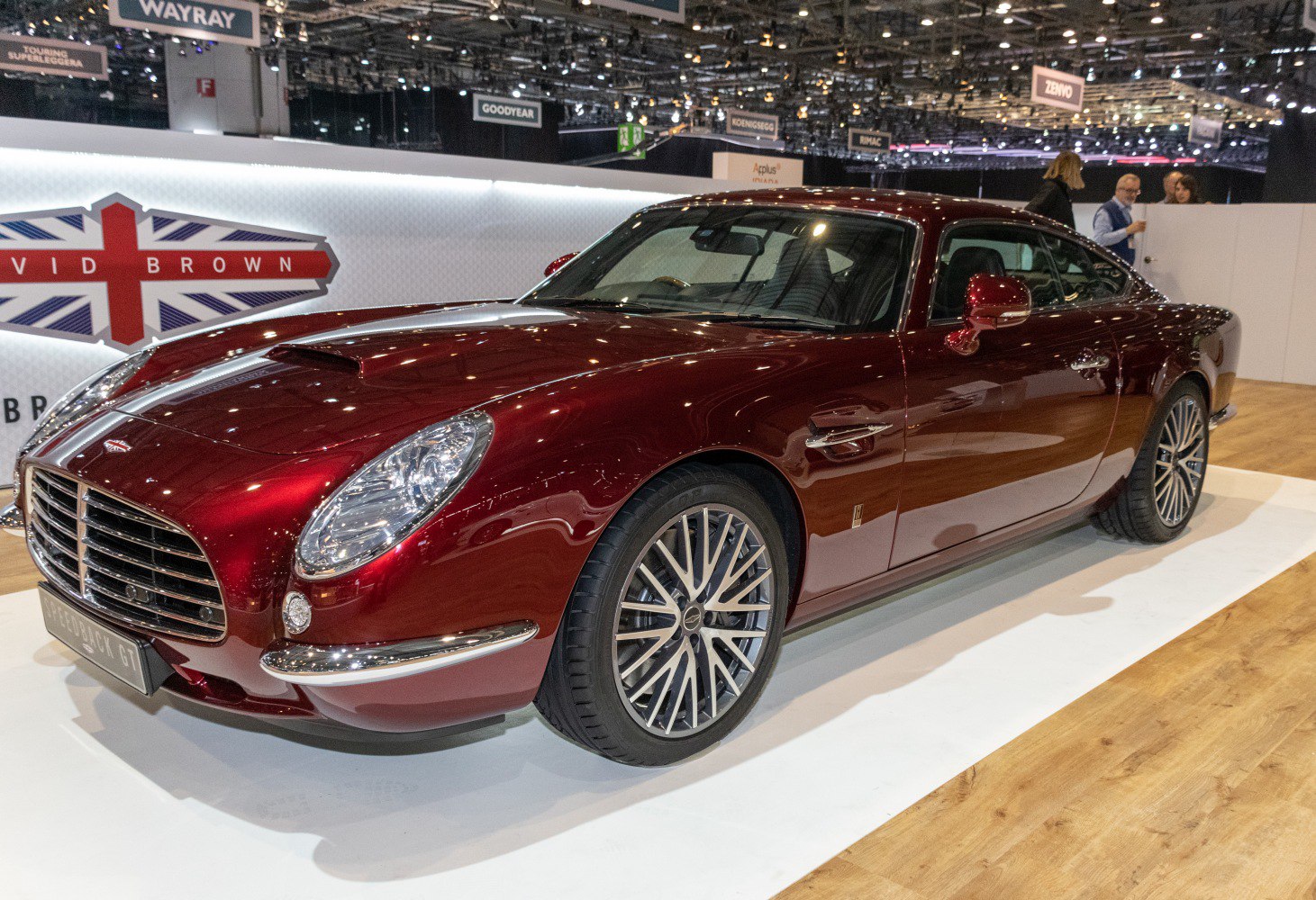 Luxury coupe with distinctive grille and alloy wheels