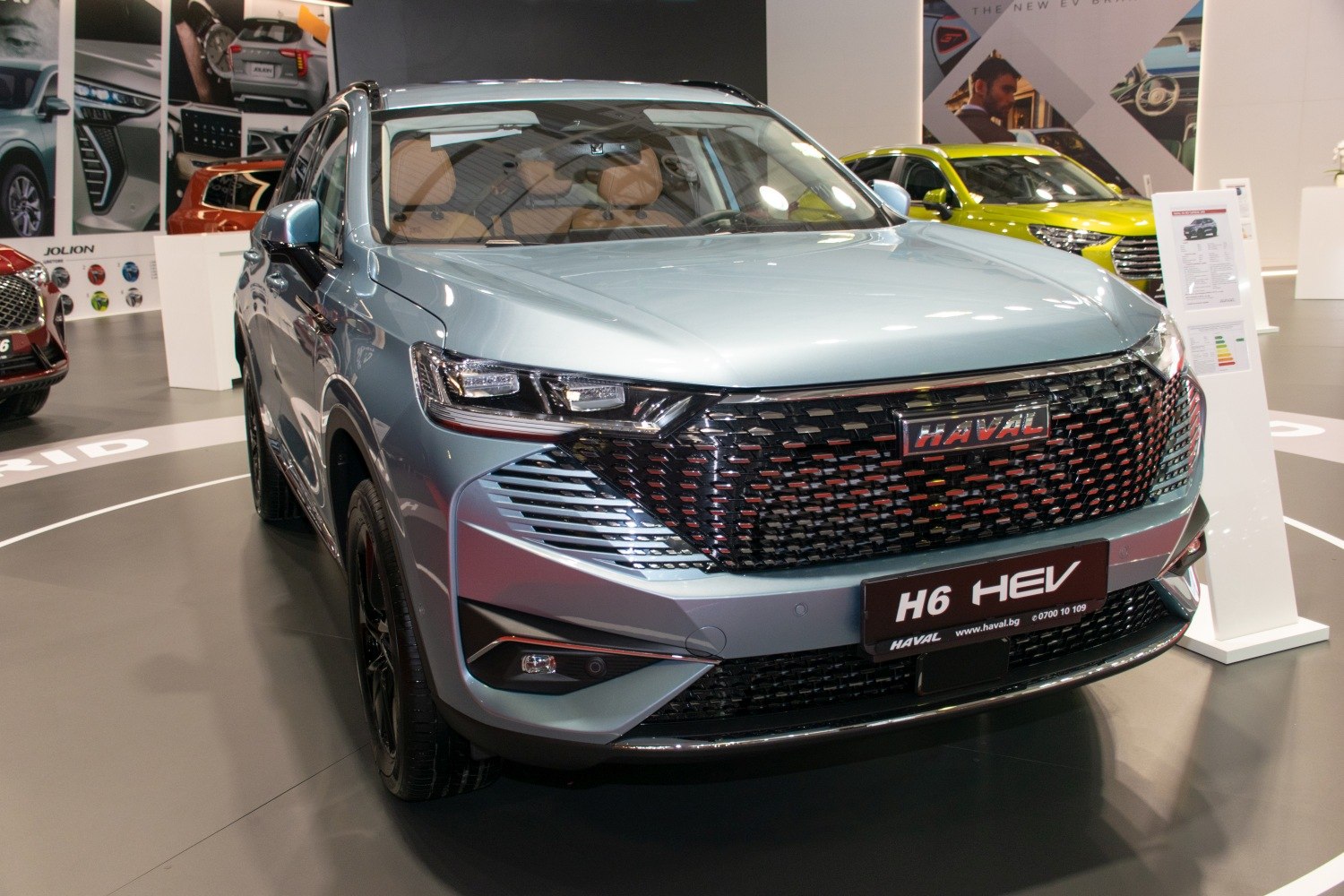Front grille and sleek headlight design of a modern SUV