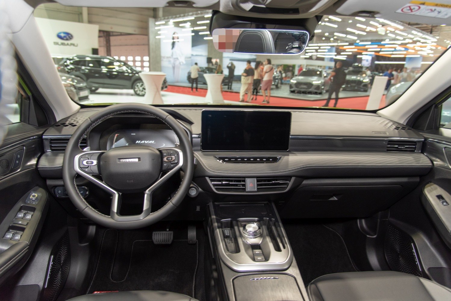 Digital dashboard and large touchscreen infotainment system