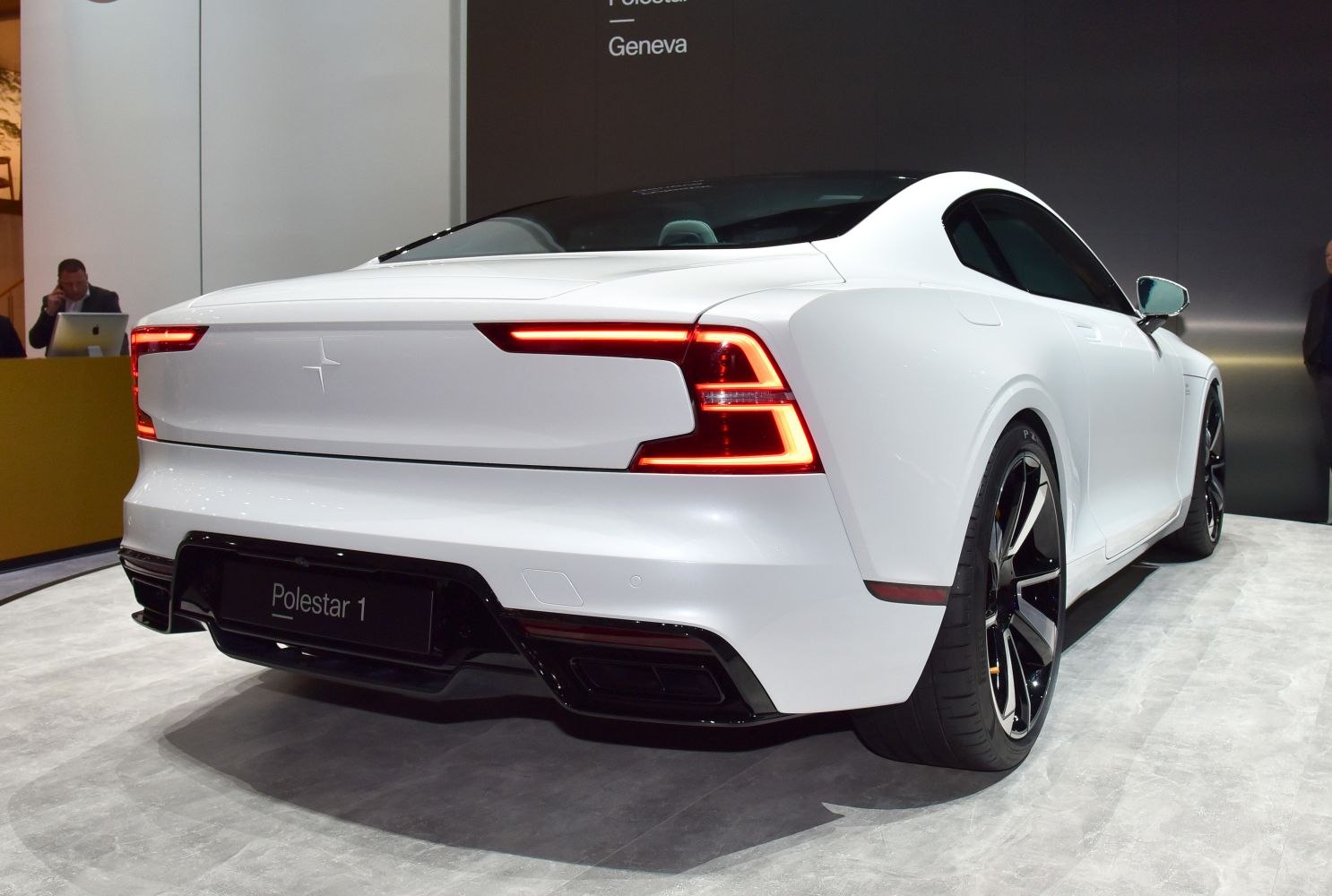 Rear view showing LED taillights and aerodynamic design
