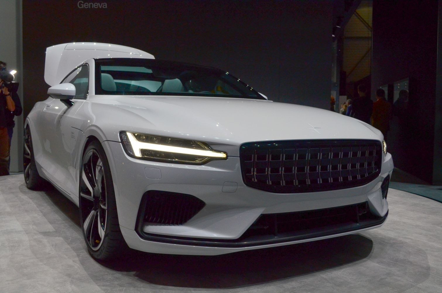 Sleek front fascia with LED headlights and black grille