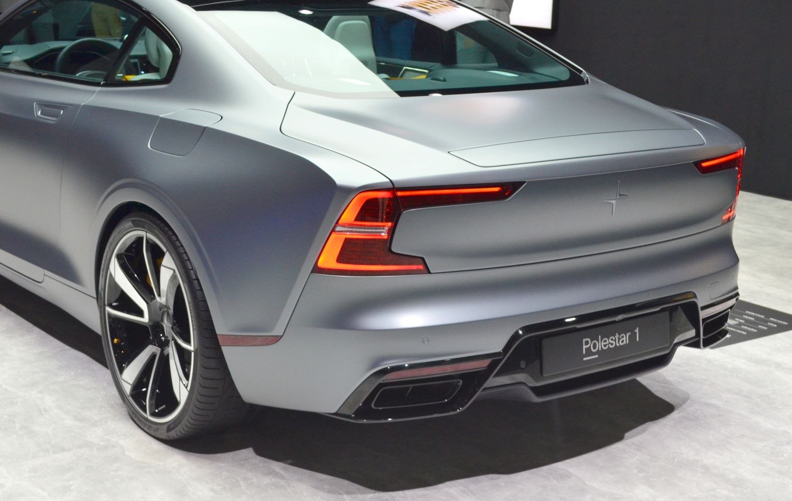 Rear view with LED taillights and alloy wheels