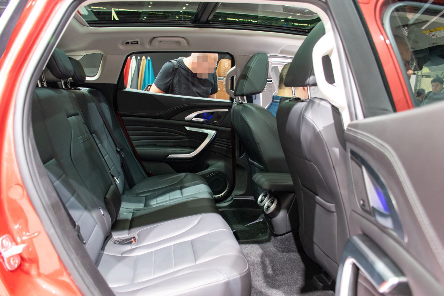 Spacious rear seats, leather upholstery, and panoramic sunroof