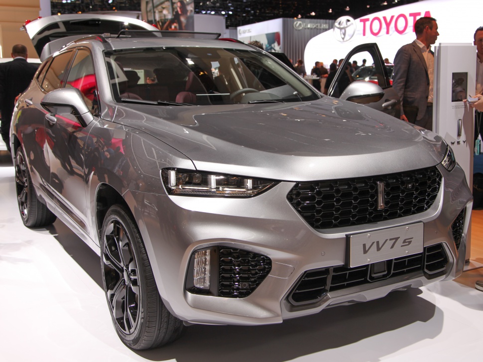 Bold front grille with sleek LED headlights on silver SUV
