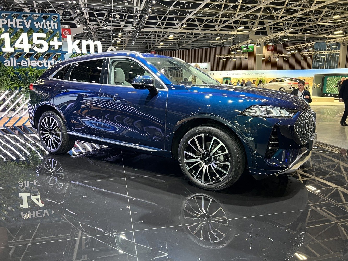 Modern SUV with chrome grille and stylish alloy wheels