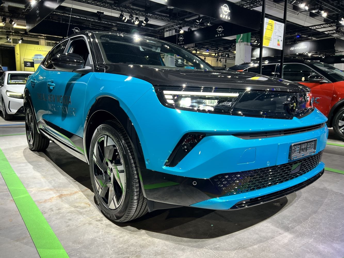 Modern front design with LED headlights and alloy wheels