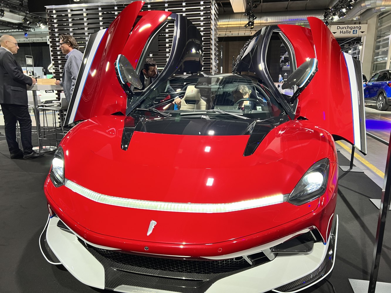 Front with butterfly doors and LED light strip