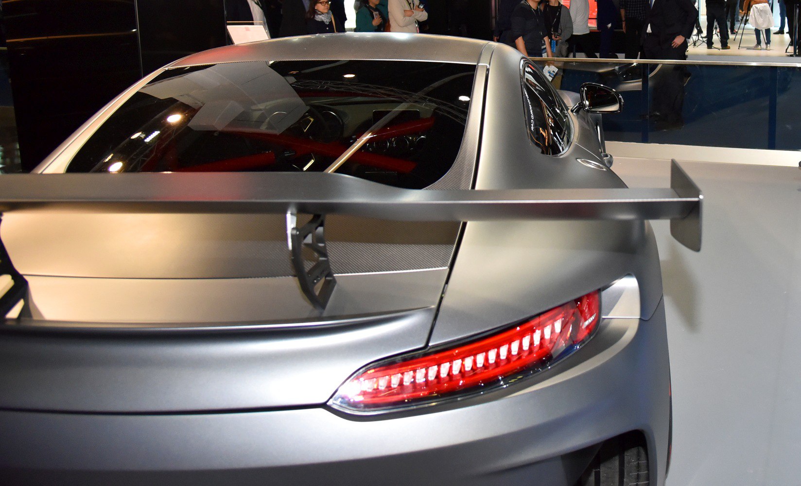 Rear wing spoiler and sleek LED taillight design
