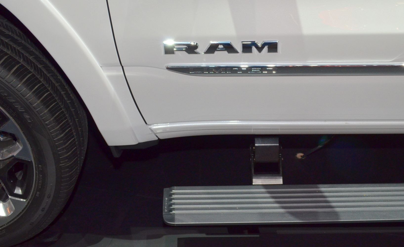 Chrome RAM side emblem with wheel and running board