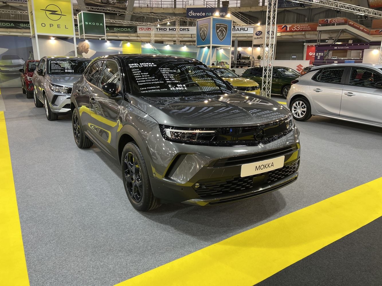 Compact SUV with sleek LED headlights and aerodynamic body design