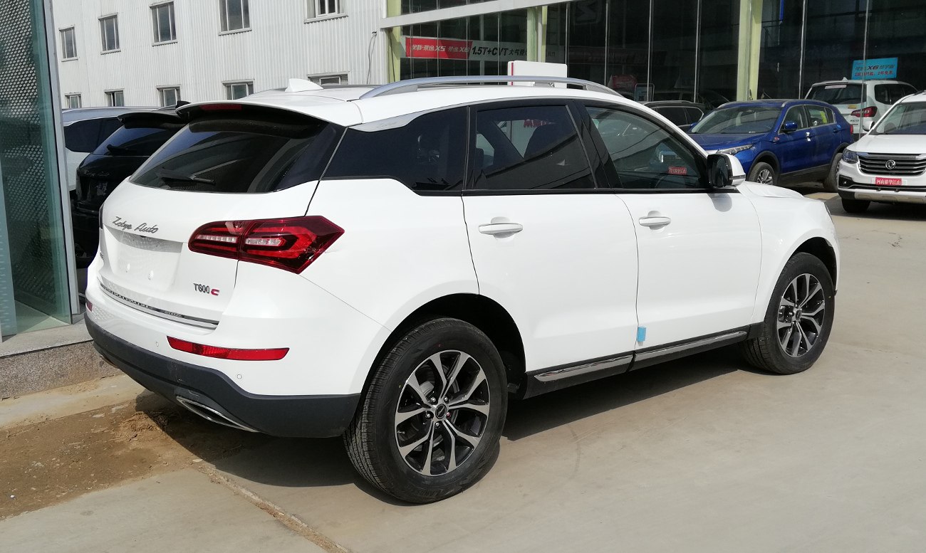 Rear and side view with rear lights and alloy wheels