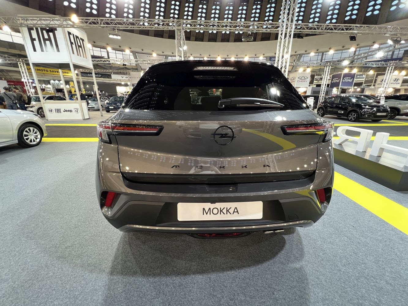 Rear view with modern LED taillights and sporty bumper design