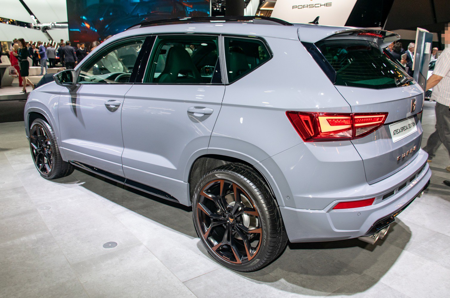 Rear side profile with LED taillights and dark alloy wheels