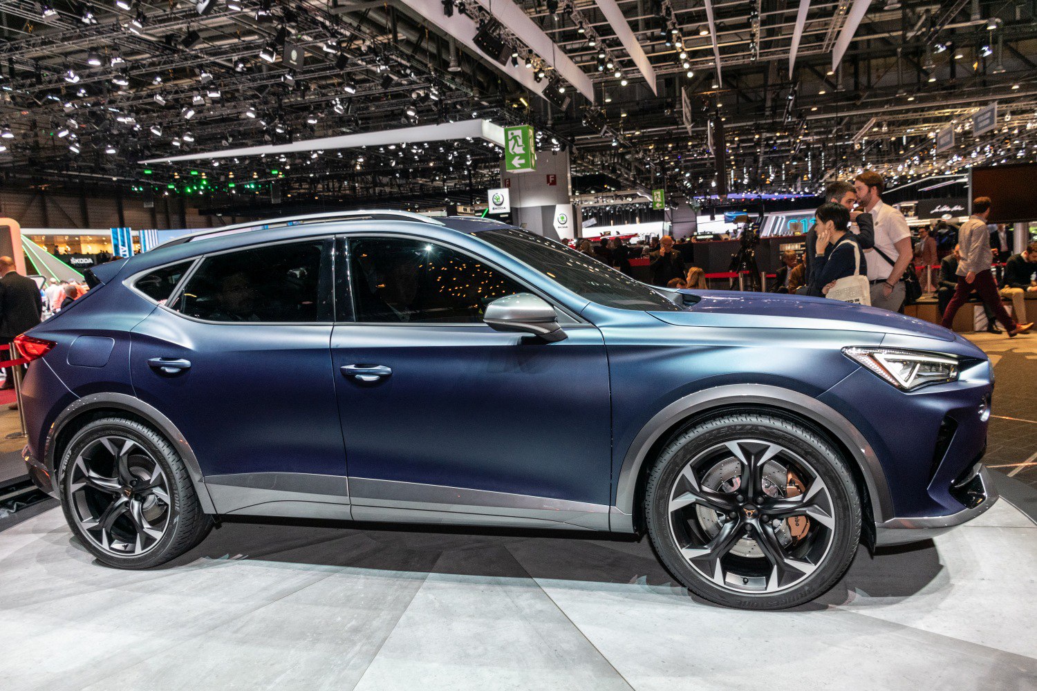 Sporty crossover with large alloy wheels and LED headlights