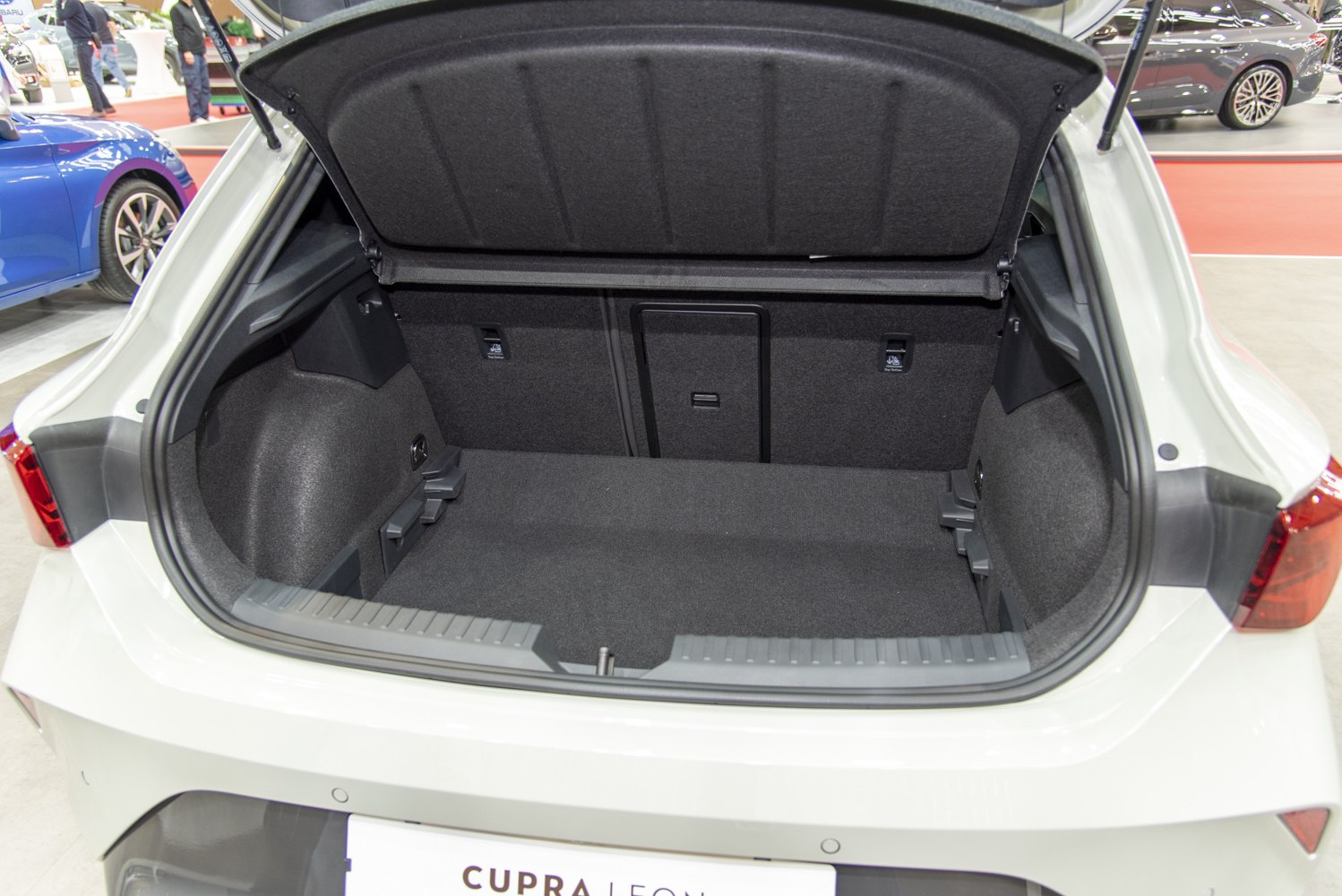 Spacious open trunk interior with practical cargo space