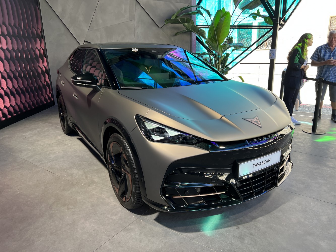 Sleek front design with LED headlights and black accents