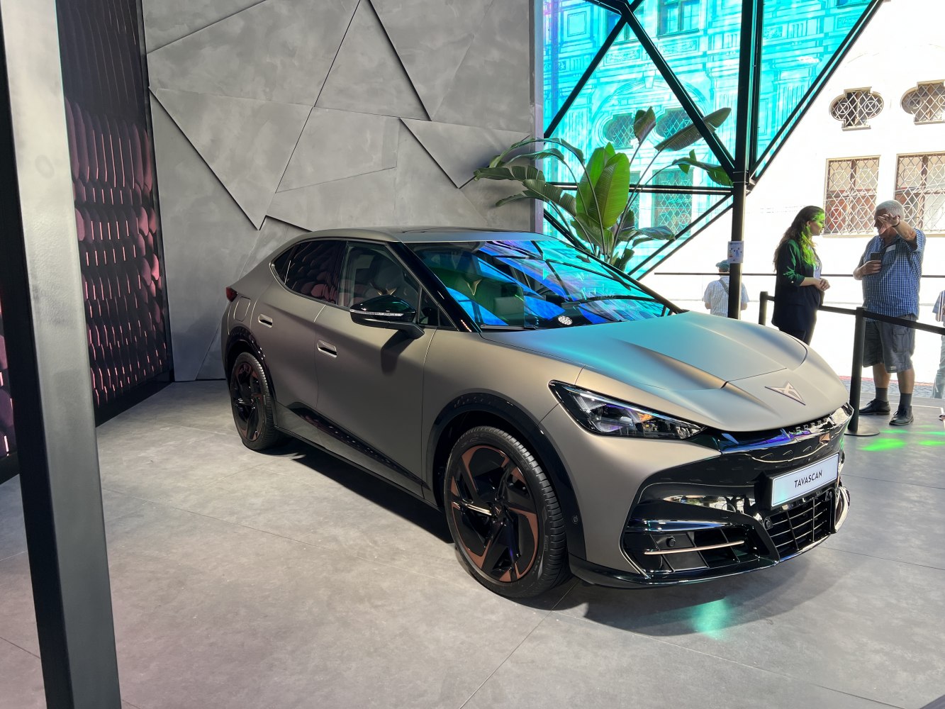Sleek front design with sharp LED headlights and aerodynamic styling