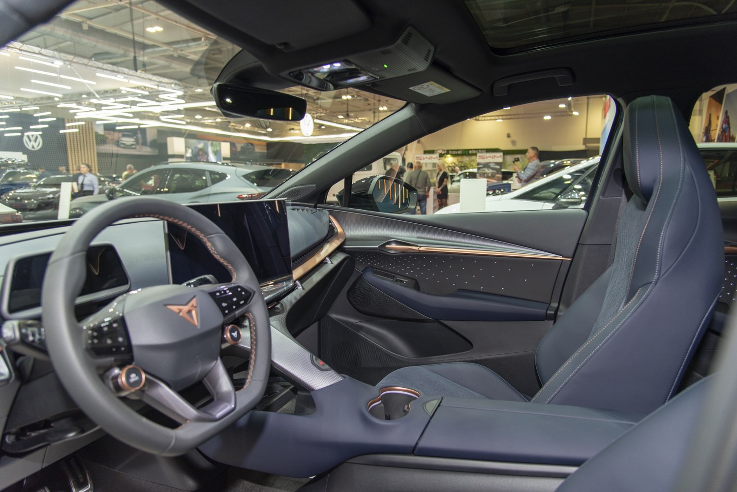 High-tech digital dashboard and premium ergonomic car seats.
