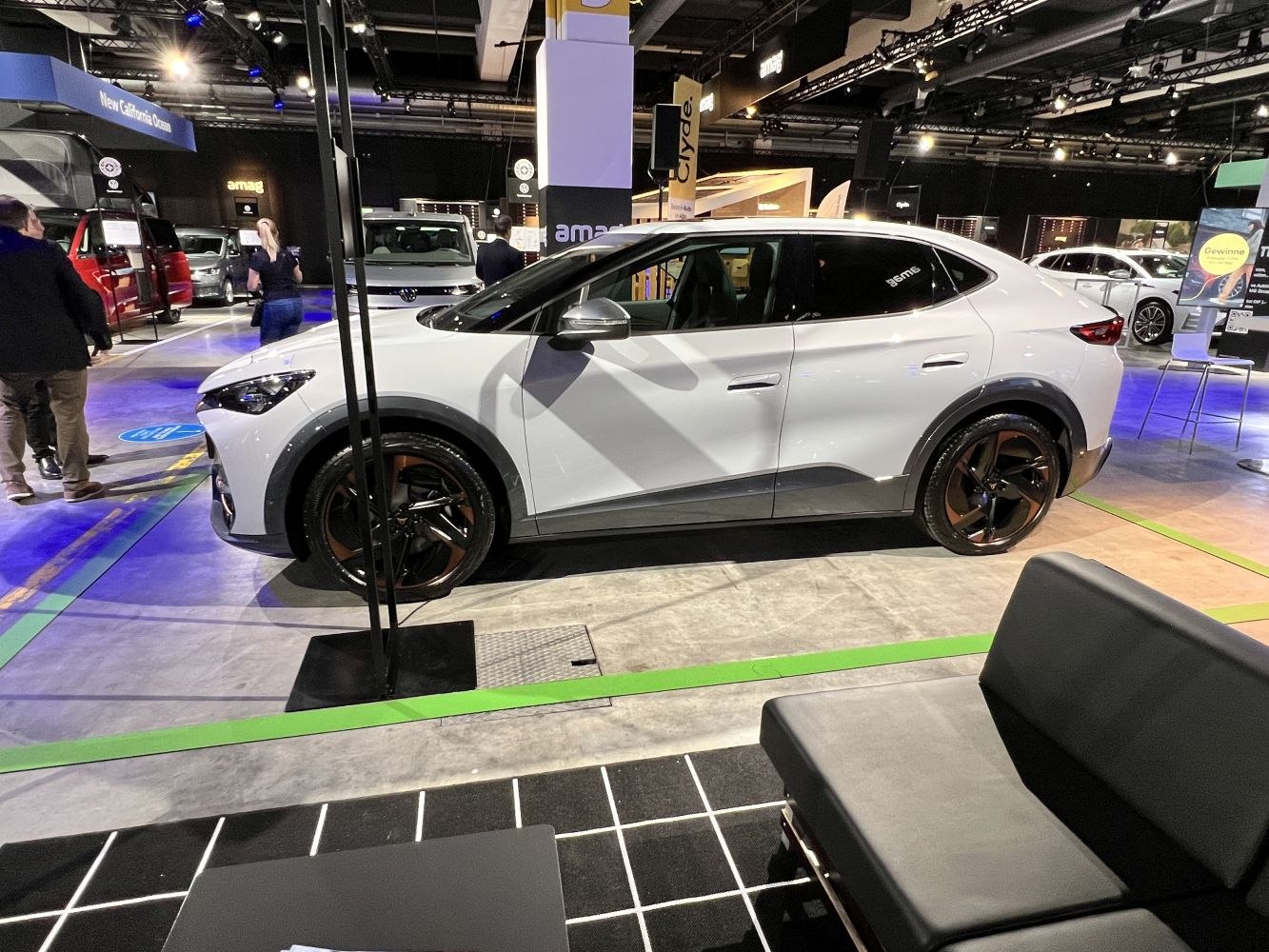 Sleek side profile with distinctive alloy wheels on a modern SUV